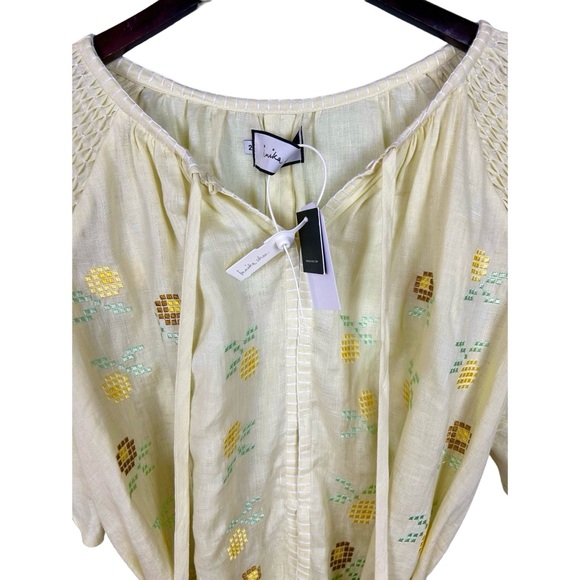 Innika Choo Hans Embroidered Linen Mini Smock Dress Tunic New 2 OS - Picture 11 of 16